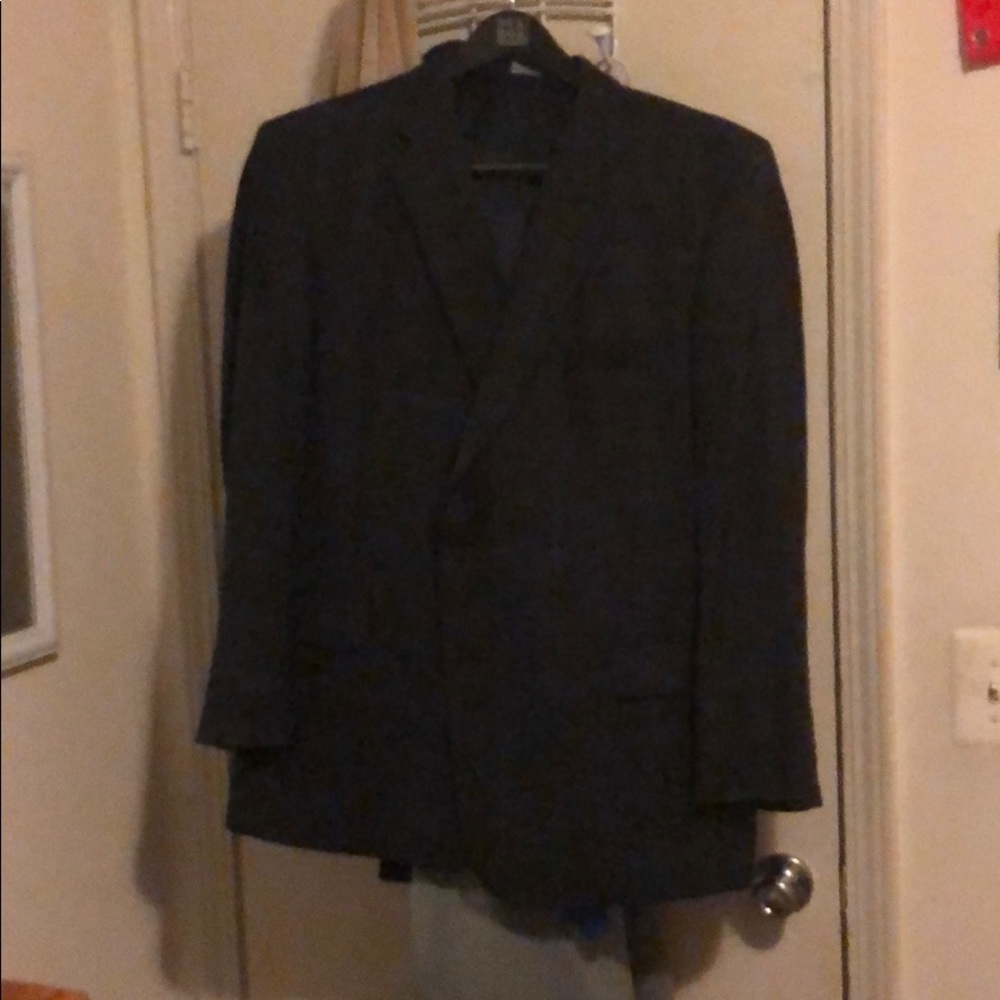 Jos. A Bank Men’s Sport Coat 50R Blue/Grey Plaid